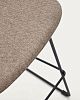 Превью Zahara Барный стул коричневый с черными стальными ножками 76 см
