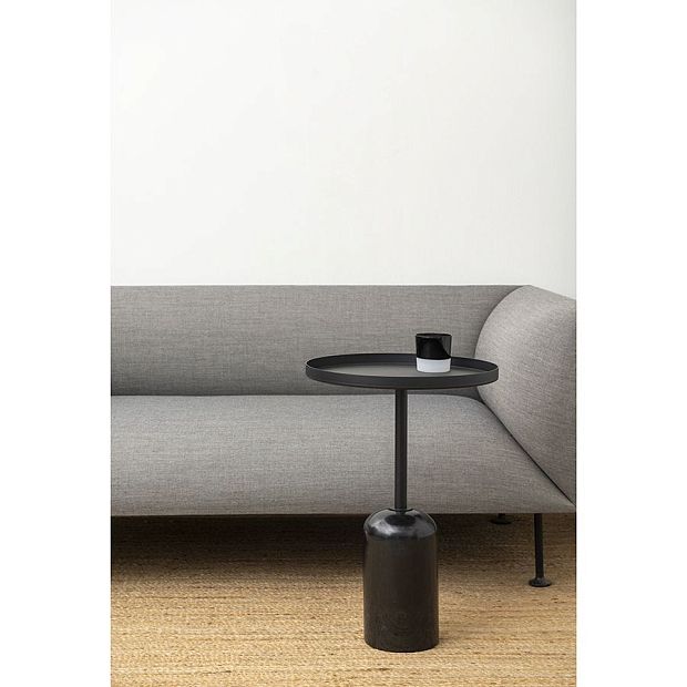Столик кофейный lars, D40х59 см, черный