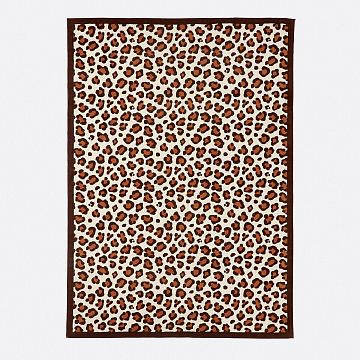 Ковер с леопардовым узором Nimia 120 x 170 см каштановый