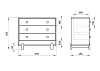 Превью Комод Ice-cream 3 ящика (белый)