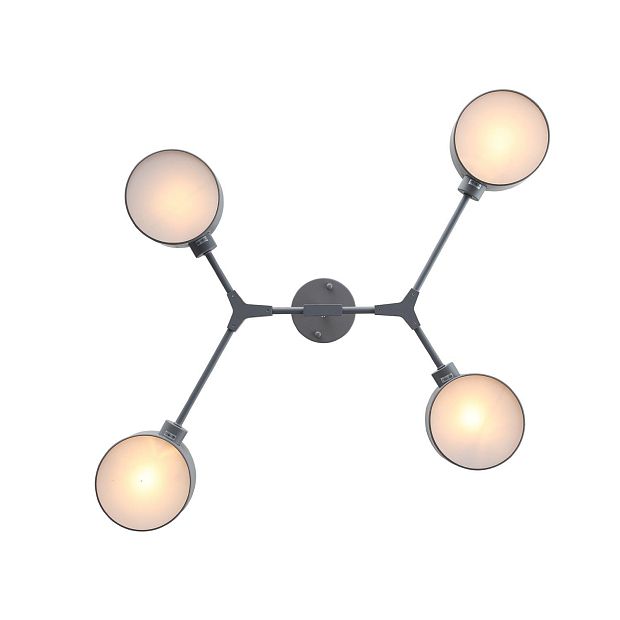 Светильник потолочный Серый/Серый E14 4*60W