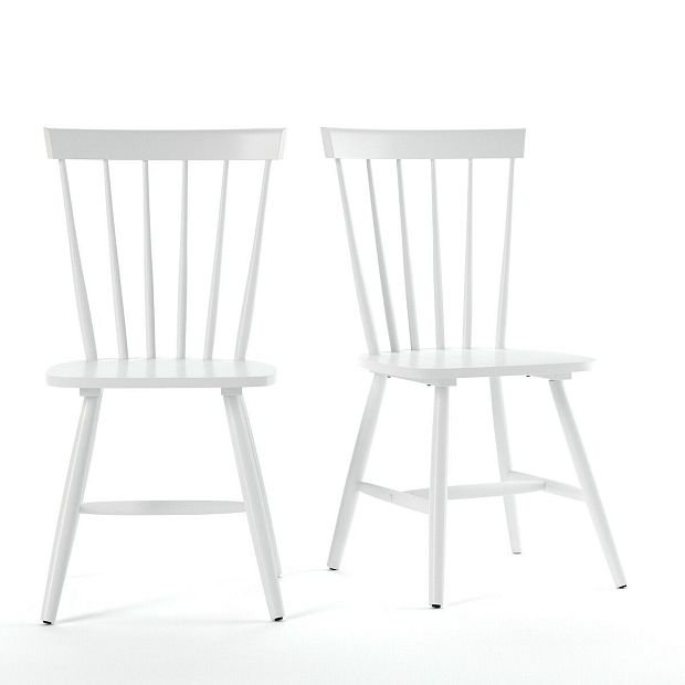 Комплект из 2 стульев из массива гельвеи JIMI единый размер белый