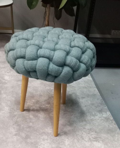 Табуретка Knitted Stools Blue