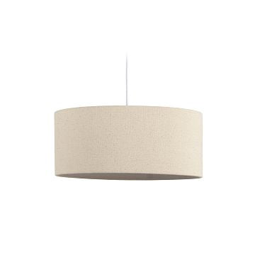 Nazli large linen light shade with beige finish Ø 50 cm