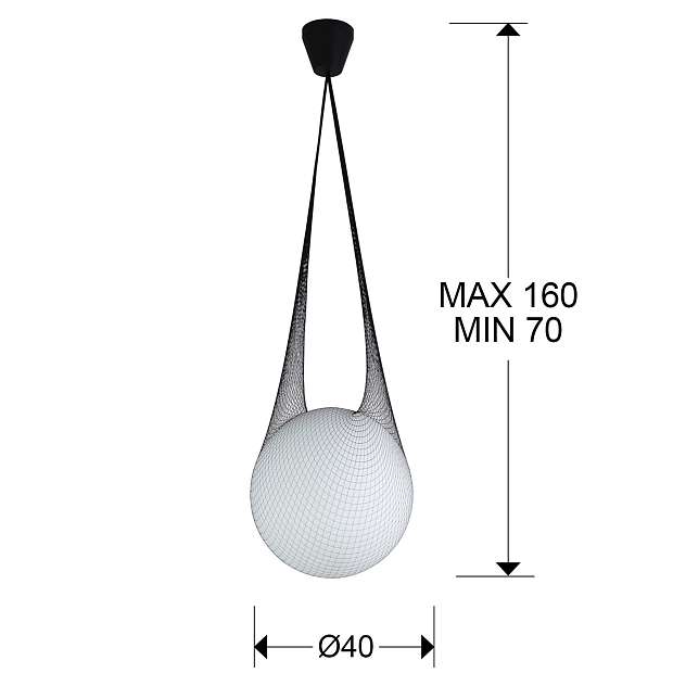 Подвесной светильник Globe Ø40