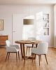 Превью Nazli large linen light shade with beige finish Ø 50 cm