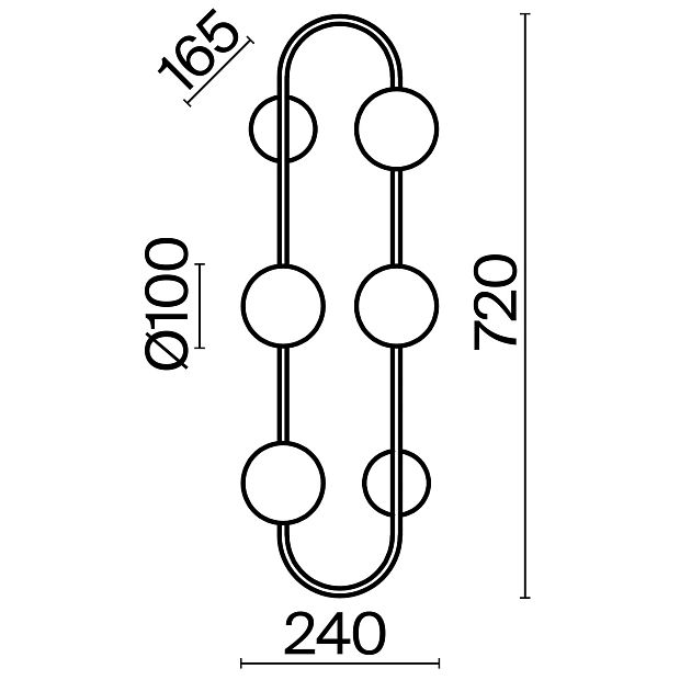 Настенный светильник (бра) Inversion FR5233WL-04BS1