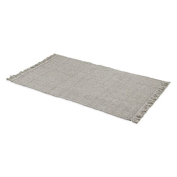 Ковер из переработанного пластика светло-серого цвета из коллекции ethnic, 120х180 см