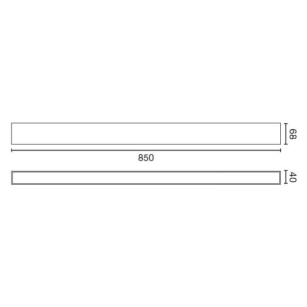 Бра Via EVO UP&amp;DOWN 850 38+14W 4000K белый DALI