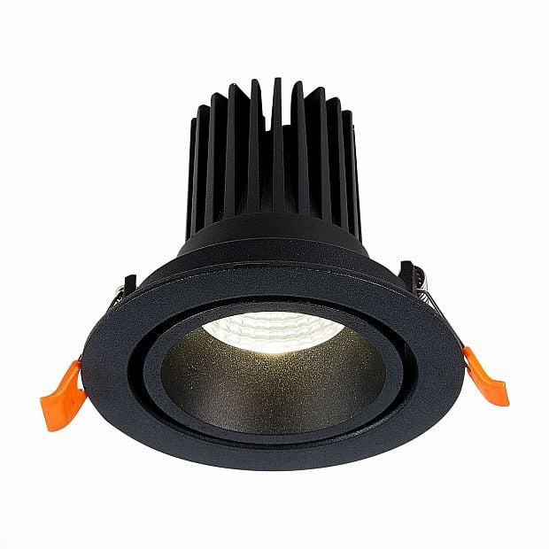 Св-к встр. Черный LED 1*10W 4000K 750Lm Ra>90 38° IP20 D102xH85 170-240V