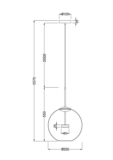 Подвесной светильник Cometa MOD056PL-L12G3K