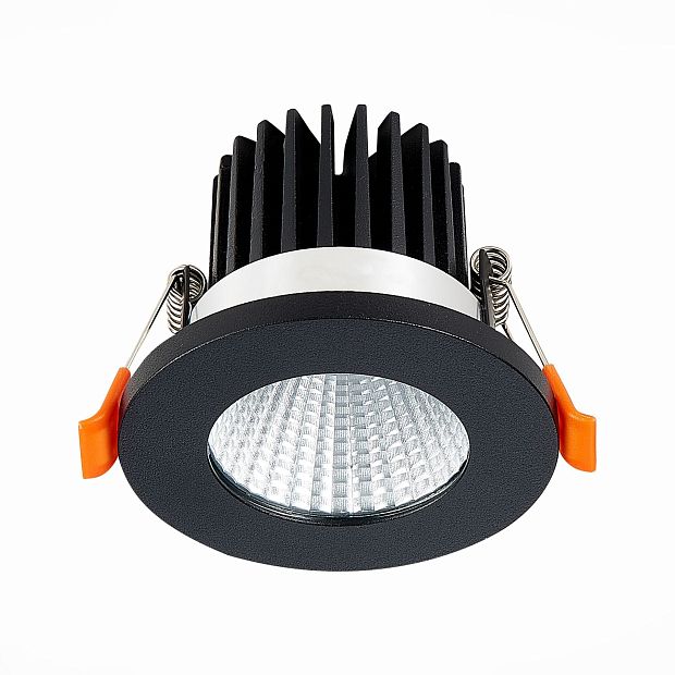 Св-к встр. Черный LED 1*10W 4000K 900Lm Ra>90 38° IP20 D80xH60 170-240V