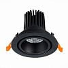 Превью Св-к встр. Черный LED 1*10W 3000K 750Lm Ra>90 38° IP20 D102xH85 170-240V