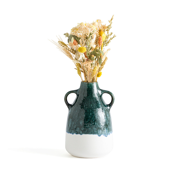 Декоративная ваза из керамики В27 см Aponia белый