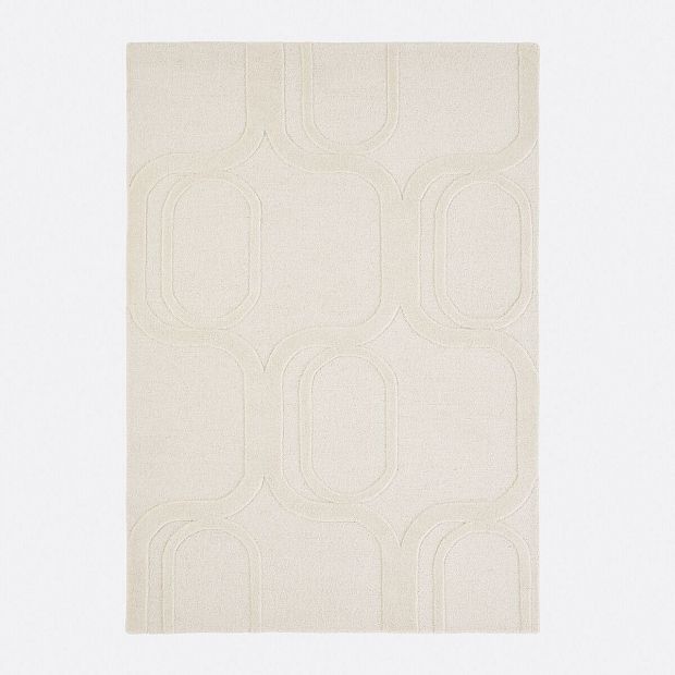 Ковер 100 шерсть Massimo 120 x 170 см бежевый