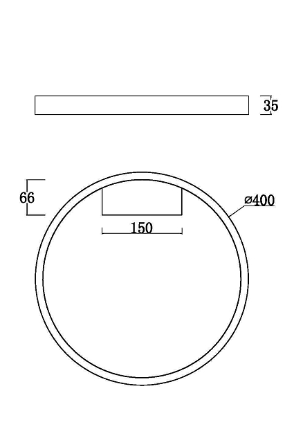 Потолочный светильник Rim MOD058CL-L25W3K