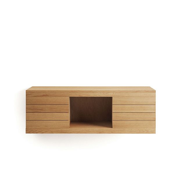 Kenta Мебель для ванной из массива тика с натуральной отделкой, 120 x 45 см