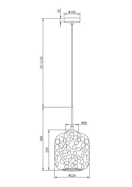 Подвесной светильник Maytoni Dolce MOD001PL-01CFL