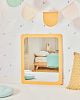 Превью Velma mirror in mustard MDF 47 x 57 cm