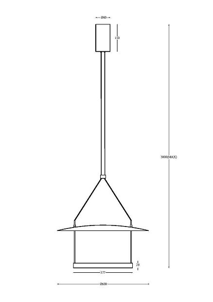 Подвесной светильник Ambience MOD280PL-L30B3K