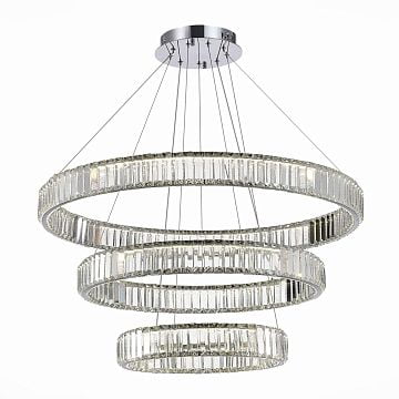 Люстра подвесная TIVOLI Хром/Прозрачный LED 1*122W 4000K