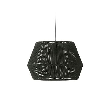 CANTIA Cantia cotton ceiling light shade with black finish Ш