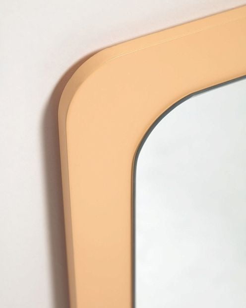 Velma mirror in mustard MDF 47 x 57 cm