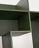 Превью Модульный стеллаж Ina из МДФ с зелёным лаком 80 x 80 см