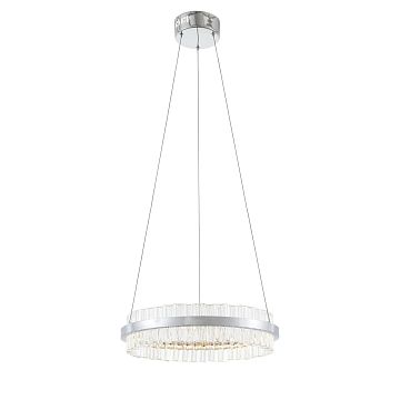 Светильник подвесной CHERIO Хром/Хром, Прозрачный LED 1*34W 3000K