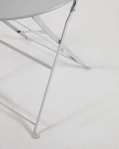 Садовый набор Arlick из стола и 2 складных стула из белого металла
