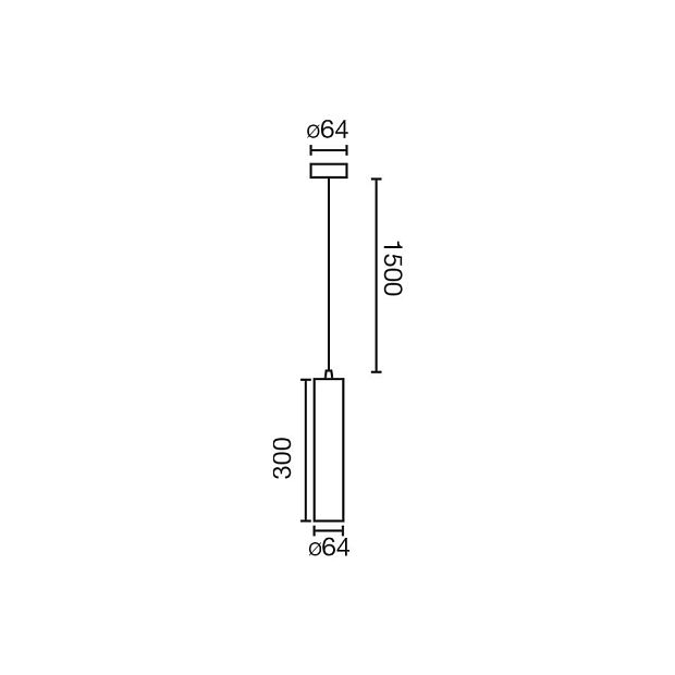 Fost Подвес белый Ø64 15W 2700K 17° 2700K CRI97