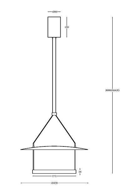 Подвесной светильник Ambience MOD280PL-L23B3K