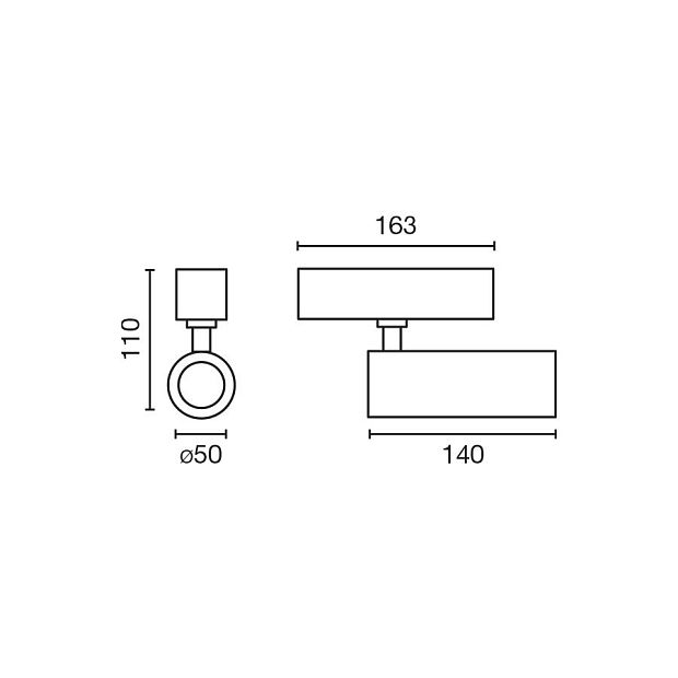 Светильник Neso Hole 10W 2700K 36° белый Casambi