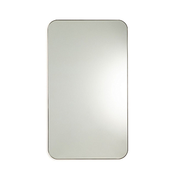 Зеркало с отделкой металлом под состаренную латунь В140 см Caligone золотистый