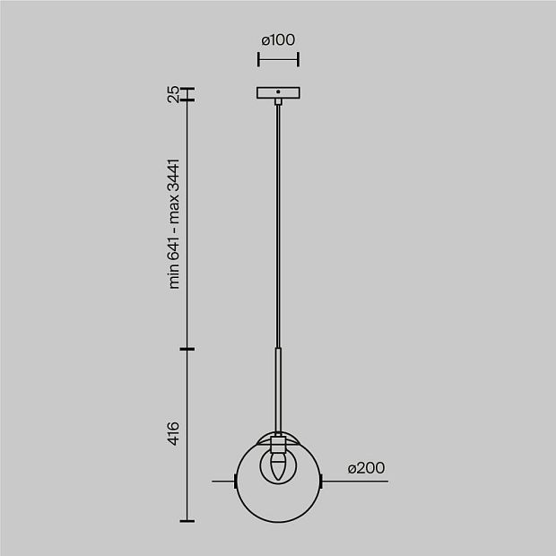 Подвесной светильник Basic form MOD521PL-01G3