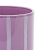 Превью Кашпо в полоску из керамики 14 см Ario фиолетовый