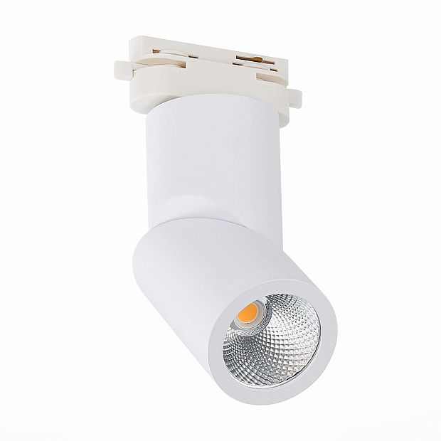 Св-к трек. Белый LED 1*10W 3000K 800Lm Ra>90 38° IP20 D60xH190 165-265V