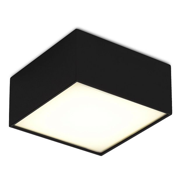 Светильник потолочный Черный LED 1*12W 4000K 1 080Lm Ra>90 120° IP20 L120xW120xH55 180-