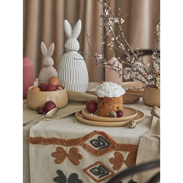 Декор из фарфора белого цвета trendy bunny из коллекции essential, 12,5х12,5x30,5 см