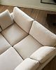 Превью Gala 3-х местный диван с двойным шезлонгом бежевого цвета 210 см