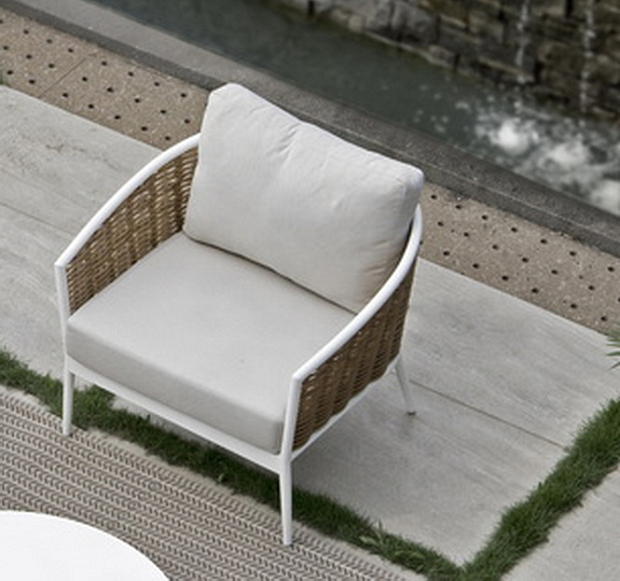 Tuscany "Тоскана" кресло из искусственного ротанга, цвет соломенный