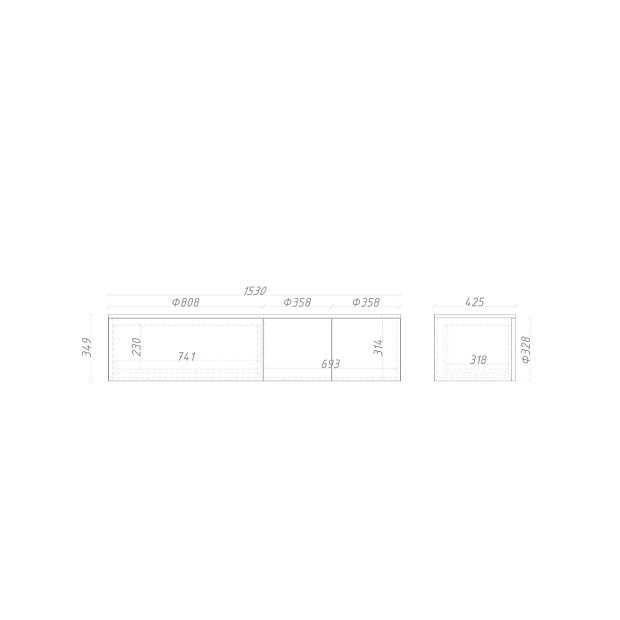 Тумба подвесная ML063L