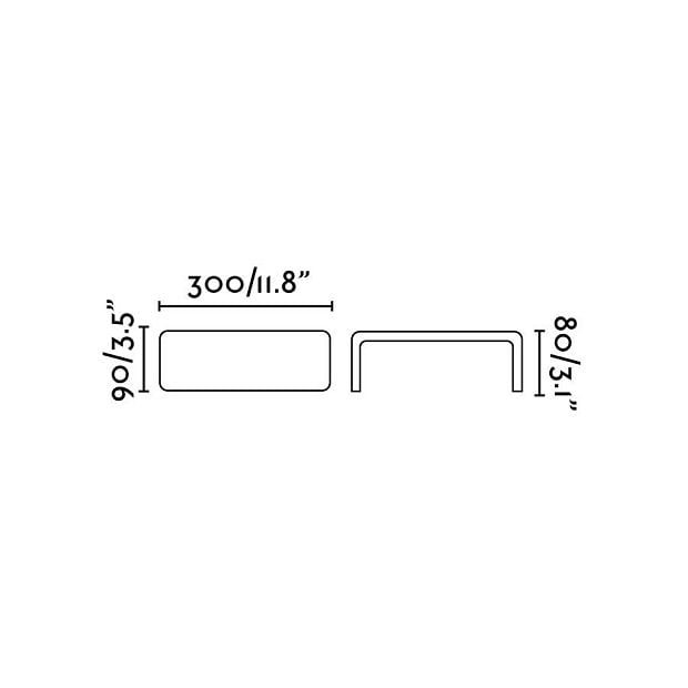 Бра Bracket темно-серое