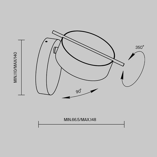 Настенный светильник (бра) Nuance MOD180WL-L4W3K