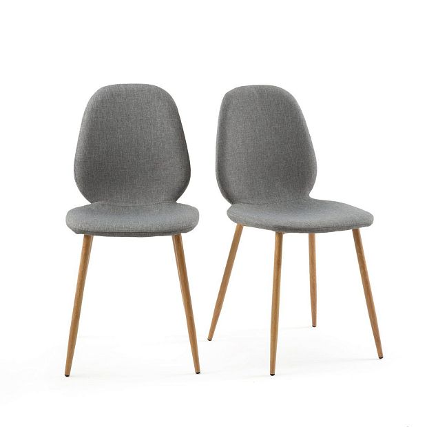 Комплект из 2 стульев Nordie La Redoute серый