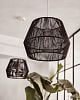 Превью CANTIA Cantia cotton ceiling light shade with black finish Ш