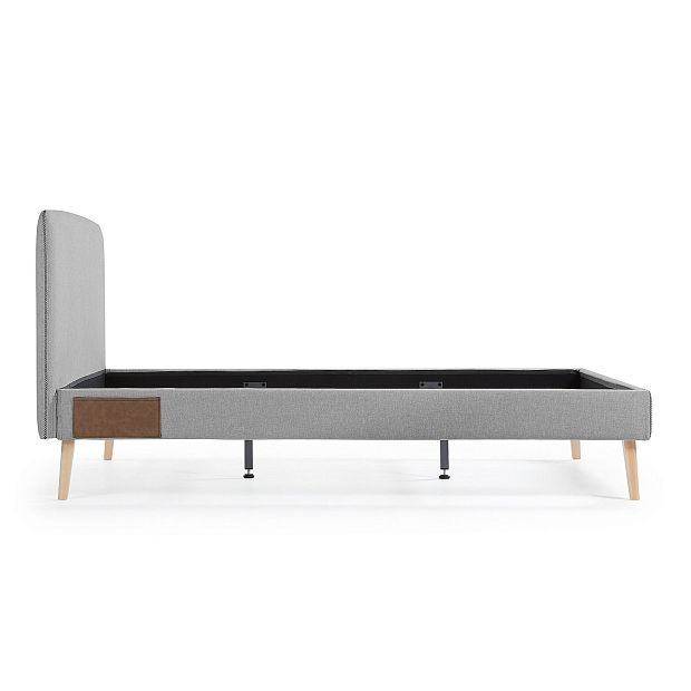 Кровать Lydia 160х200 серая