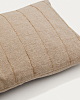 Превью Чехол на подушку Sayema из бежевого хлопка и джута с вышивкой, 30 x 50 см