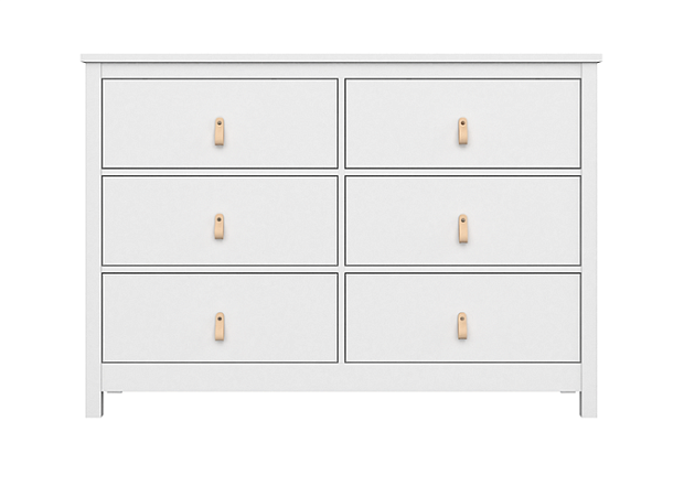 Комод Wood 6 ящиков (белый)