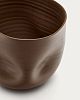 Превью Macarelleta Темно-коричневая керамическая ваза Ø 21 см